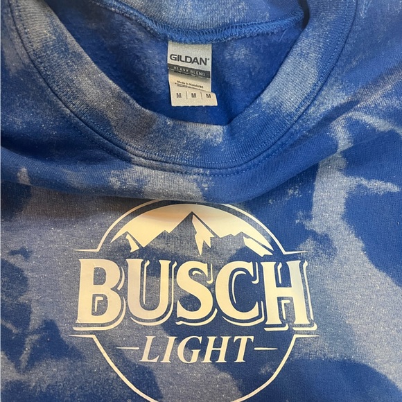 Busch Light Logo Bleach Dye Crewneck - Picture 2 of 3